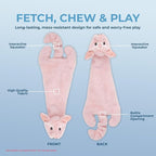 Best Pet Supplies Squeaky Dog Toys with Soft Durable Fabric for Small, Medium and Large Pets Interactive Toy for Indoor Play, Supports Active Biting and Play - 1Wild Duck, Pig, Large