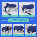 MIGOHI Reflective Waterproof Windproof Coat for Dogs - Cold Weather - Warm Dog Jacket - Reversible Stormguard Winter Vest - Small to Large Sizes (Navy, XL)