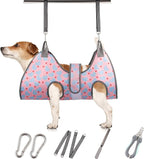 Dog Grooming Hammock for Small Dogs & Cats, Dog Grooming Harness for Nail Trimming, Pet Grooming Sling Helper with Nail Clippers/Nail Trimmers