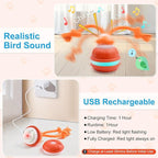 Interactive Dog Ball, Interactive Dog Toys, Moving Dog Ball with Touch Activated for Small Medium/Puppy Dogs, Moving Dog Toys with Rope for Boredom Relief Daily Training, USB Rechargeable
