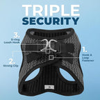 Best Pet Supplies Voyager Step-in Air Harness - All Weather Mesh, Reflective, No Pull Harness for Dogs, Cats - Secure with Hook & Loop Fastener, Buckle, Double D-Rings - Tone, L
