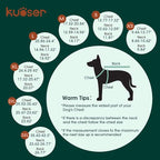 Kuoser Dog Winter Coat, Windproof Dog Fleece Jacket British Style Plaid Cold Weather Doggie Vest Coats, Reversible Cozy Warm Pet Clothes Apparel for Medium Dogs M
