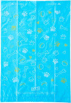 Glad for Pets Scented Waste Bags, Tear Resistant Pet Poop Pick-up Bags with Leak Protection, Lemon Scent, Multicolor Designs, 6 rolls, 90 bags total