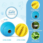 HIPPIH Dog Puzzle Toys 2 Pack, Dog Enrichment Toys for Large Dogs & Small Dogs, Puppy Balls for Treat Dispensing, Durable Balls for Teeth Cleaning/IQ Training/Chewing