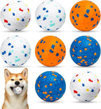 Nobleza Dog Ball Toy Tennis Bouncying Training Balls， Aggressive Chewer Teething Durable Floating Dog Tennis Balls， Interactive Pet Popcorn Ball for Medium Small Pet Puppy， 8 PCS