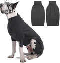IECOii Great Dane Sweater,5XL Extra Large Sweater for Giant Breed Dogs in Winter,Turtleneck Cold Weather Knit Clothes,Machine Washable,Elastic Pullover for Saint Bernard,Mastiff (Grey,XXXXXL)