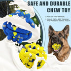 Magicorange Dog Balls Tennis Ball Toys Dog Toy for Aggressive Chewers Indestructible Teething Chew Toys Water Toy Fetch Ball for Dogs (2 Pack)