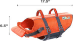 Outward Hound Granby Splash Dog Life Jacket, High-Buoyancy Dog Life Vest for Swimming, Boating, and Water Safety, Large, Orange