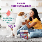 PETIPET Wildberry Plant-Based Fruit Dog Treats - Strawberry, Apple, Blueberry Soft & Chewy - Vegetarian, Vegan Dog Treats with Organic Ingredients - Low-Protein, Hypoallergenic, Gluten-Free