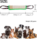 Clysoru Dog Tug Toy Dog Tough Jute Bite Pillow Lasting Training Equipment Puppy to Large Dogs Interactive Toy for Large and Small