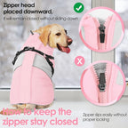 AOFITEE Dog Winter Coat, Dog Coat with Harness Built in, Dogs Jacket for Large Dogs, Reflective Waterproof Pet Puffer Jacket Snowsuit, Warm Fleece Windproof Pet Sweater for Cold Weather, XL