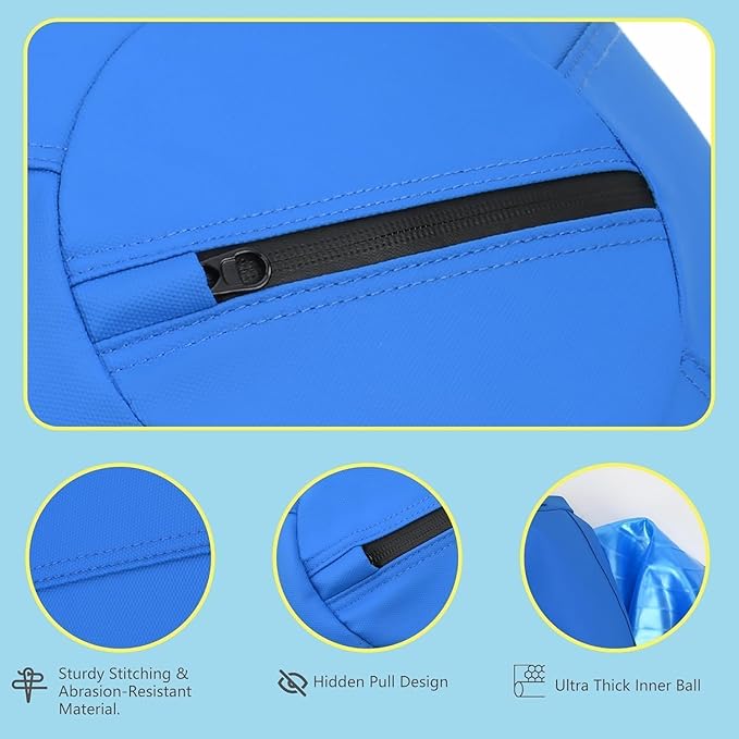 Herding Ball for Dogs- 25" Dog Herding Ball for Dogs/Horse, Dog Agility Equipment for Australian/German Shepherd Collie, Toys for Christmas/Birthday Gifts, Blue