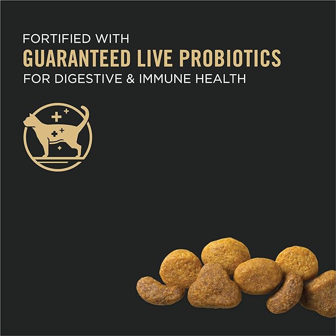 Purina Pro Plan High Protein Cat Food With Probiotics for Cats, Chicken and Rice Formula - 16 lb. Bag