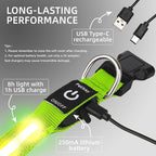 Super Bright LED Dog Collar - Fully Waterproof & Adjustable Glow Collar - USB-C Rechargeable for Night Walking, Safety - Flashing Lighted Collar for Dogs(Green,L)