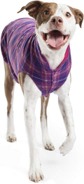 Goldpaw Duluth Double Fleece Dog Sweater Vest for Medium Dogs - Soft, Stretchy Dog Fleece - Warm Pet Jacket for Fall and Winter - Premium Pet Outerwear - Machine Washable - Mulberry/Fuchsia - Size 18