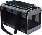 Vceoa 19x12x12 Inches Cat, Dog Carrier for Pets Up to 22 Lbs, Soft-Sided Cat Bag Animal Carriers Travel Puppy Carry As a Toy of Fabric Pet Home