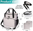 BAGLHER Dog Travel Bag, Pet Travel Bag (All Pet Travel Supplies), with 2 Pet Food Containers and 2 Collapsible Silicone Bowls; Essential Kits for Travel BLW