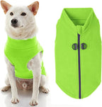 Gooby Boys X-Small Chest (~11 Inch) Zip Up Fleece, Lime, X-Small 11 US