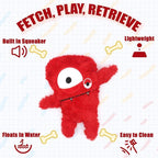 Squeaky Dog Toy, Plush Stuffed Dog Toy Keep Them Busy Tug of War Dog Chew Toy for Small Medium Large Dogs (Red)