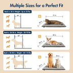 Dog Heating Pad (56"x40") - Waterproof Electric Heated Mat & Pet Bed for Indoor and Outdoor Use, Chew Resistant Cord, Machine Washable Cover with Wheat Pattern Quilting, for Cats and Pets