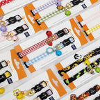 2 Pack Cotton Breakaway cat Collars with Bell,Safety Quick Release Pendant Cute Kitten Collar,Adjustable 20-30cm (Halloween1, 20-30cm)