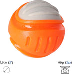 Dingo Toy for Dog, Durable TPR Rubber for chewers, Fetch Toy for Play, Boomerang 9.1", 17395 (Ball dent)