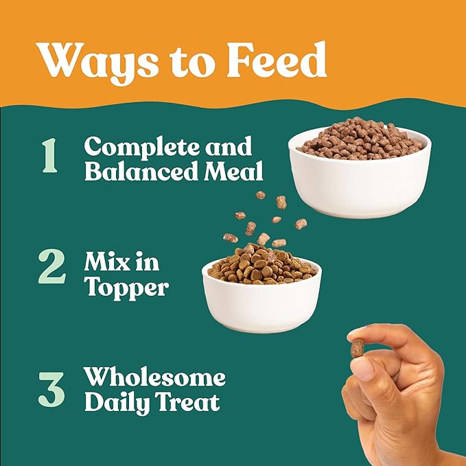 Little Hunter Freeze Dried Chicken Dog Food Fresh & Raw | Organic Fruits & Veggies, Picky Eater-Approved Limited Ingredient | High Protein, Small Batch, Grain Free, 15 oz