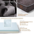 Laifug Orthopedic Memory Foam Pet(54"x 36"x 4",Slate Grey)/Dog Bed with Durable Waterproof Liner and Removable Washable Cover