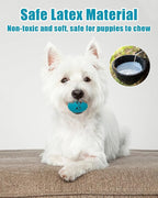 Dog Toys Squeaky, Interactive Funny Puppy Ball Pack, Latex Rubber Squeak Pet Toy Egg Balls for Puppies Small Medium Breed Dogs