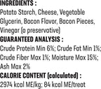 Himalayan Dog Chew Churro Yak Cheese Dog Chews, 100% Natural, Long Lasting, Gluten Free, Healthy & Safe Dog Treats, Lactose & Grain Free, Protein Rich, For All Breeds, Soft, Real Bacon Flavor, 4 Pack