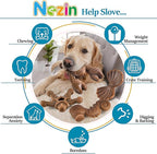 NEZIN Dog Chew Toys for Aggressive Chewers, 4 Pack Indestructible Dog Toys with Tough Nylon, Chew Toy Gift for Dogs of All Breed Sizes
