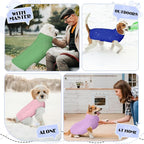 Dog Sweaters for Small Medium Large Dogs Girl, Soft Warm Turtleneck Pup Dogs Shirt, Double Knitting Collar for Outdoor Playing, Warm Dog Clothes