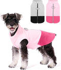 KOOLTAIL Dog Fleece Vest Sweater, Zip Up Step-in Pullover Warm Puppy Jacket with Dual Leash D-Ring for Small Medium Dogs, Cozy Soft Pet Winter Cold Weather Coats Fall Clothes Hoodie Boy Girl, Pink M