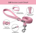 AIITLE Easy Walk Dog Harness and Leash Set - Pet Supply No Pull, Step in Adjustable Pet Harnesses with Padded Vest for Summer, No Choke Over, Easy to Put on Medium Dogs Pure Pink L