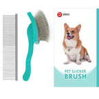 Extra Long Pin Dog Grooming Brush Haired Dogs- Pet Comb Value Kit,Dog Brushes for Goldendoodle, Labradoodle, Poodles - Pet Hair Brush for Medium- Long Haired Dogs-31mm