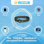 GPS Tracker for Dogs, 2 in 1 Pet Tracking Smart Collar (Only iOS), No Monthly Fee GPS Tracker Dog Collar, Real-time Location Comfortable PU Tracker Tag for Small, Medium Large Dogs(Locator Included)