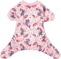 CuteBone Small Dogs Outfit Soft Puppy Onesies Pjs Dog Pajamas Pet Coat Cat Apparel Comfy Doggie Jumpsuit Bodysuit for All Seasons P67L