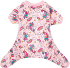 CuteBone Small Dogs Outfit Soft Puppy Onesies Pjs Dog Pajamas Pet Coat Cat Apparel Comfy Doggie Jumpsuit Bodysuit for All Seasons P67L