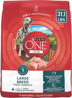 Purina One Plus Puppy Dry Dog Food for Large Dogs High Protein Growth Support, Real Chicken - 31.1 lb Bag
