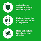 Greenies Smart Topper High Protein Wet Mix-in for Dogs, Beef, Peas & Carrots Recipe in Vitabroth Broth - Bone Broth + Vitamins E & B1, 10 Count
