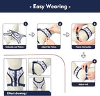 Mile High Life Step in Dog Harness for Small Dogs No Pull, Easy Get on Air Mesh Vest Harness, Adjustable Easy Closures Both Neck and Chest (White, XS Chest 11.4"-16.1")
