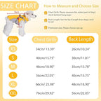 Gyuzh Dog Coat with Harness Dog Jacket Winter Waterproof Dog Coats Dog Harness Coat Cold Weather Winter Dog Coat with Harness Built in for Small Medium Large Dogs