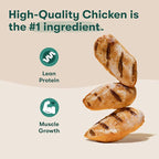 Jinx Tenders Chicken Jerky Dog Treats, All Natural Ingredients, Soft & Chewy, Low-Calorie, Slow-Smoked Chicken & Sweet Potato, No Fillers, 5oz, 6 Pack