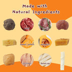 Jungle Calling Dog Treats, Multi-Flavor Kabob Dog Snacks, Edible Dog Kabobs, Made with Chicken, Duck, Beef, Sweet Potato and Pumpkin, Rawhide Sticks for Dogs