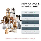 Dog Brush Kit - Self-Cleaning Slicker Brush with Bath Brush & Undercoat Rake | Deshedding Tools for Large - Small Dogs & Cats, Professional 3-in-1 Pet Grooming Set for Heavy Shedding, Black