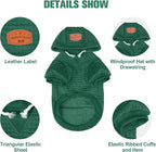 BEAUTYZOO Dog Hoodie for Small Medium Large Dogs, Winter Fall Warm Dog Clothes for Puppy S M Sized Dogs Girl Boy, Dog Sweater Shirt Hoodies with Pocket Bulldog Pitbull Cat Clothing Coat