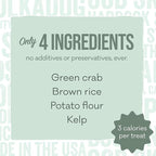 Polkadog Green Crab & Kelp Crunchy Training Bits – All Natural, Limited Ingredient Healthy Training Treats for Dogs. Handcrafted & Made in USA. High in Omega-3 – 7oz