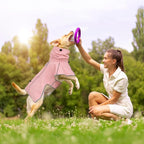 Reflective Dog Raincoat, Windproof & Waterproof Dog Rain Jacket, Adjustable Hooded Pet Poncho with Leash Hole for Small, Medium, Large Dogs(S-2XL) (Pink, XX-Large)