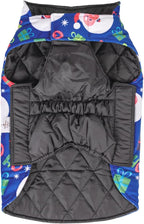 CuteBone Winter Dog Jacket - Reversible, Soft & Thick Coat with Leash Hole for Small, Medium & Large Dogs