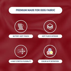 Spark Paws Dog Hoodie – Premium Dog Sweater for Small, Medium, and Large Dogs | Warm Outfits for French Bulldogs, Pitbull, Puppy, Winter Jacket Alternative - Burgundy - 5XL